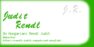 judit rendl business card